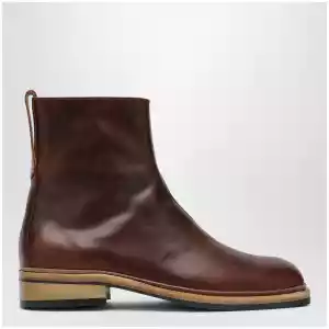 Our Legacy Daimono boots in whisky-colored calfskin