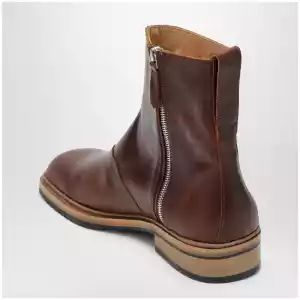 Our Legacy Daimono boots in whisky-colored calfskin