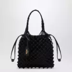 Moschino Basket Net black nappa bag