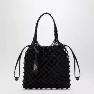 Moschino Basket Net black nappa bag