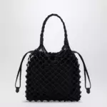 Moschino Basket Net black nappa bag