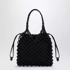 Moschino Basket Net black nappa bag