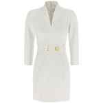 Elisabetta Franchi Logo Dress With Elastic Bands