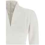Elisabetta Franchi Logo Dress With Elastic Bands