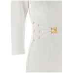 Elisabetta Franchi Logo Dress With Elastic Bands