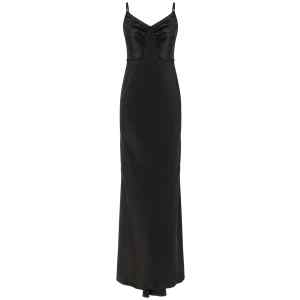 Elisabetta Franchi Red Carpet Satin Dress