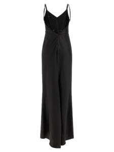 Elisabetta Franchi Red Carpet Satin Dress