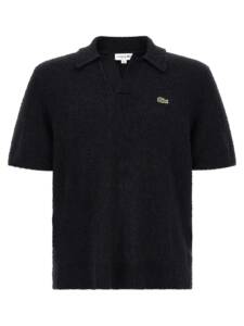 Lacoste Bouclé Knitted Polo Shirt