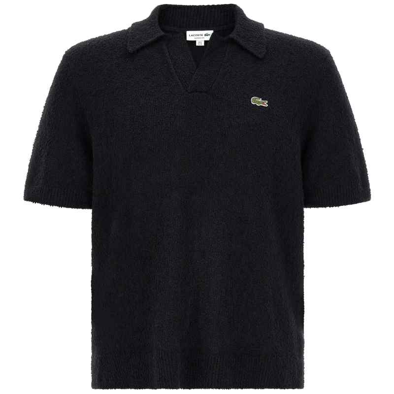 Lacoste Bouclé Knitted Polo Shirt