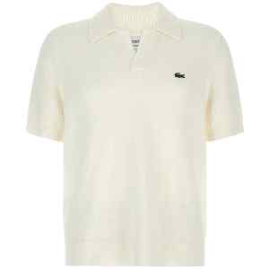 Lacoste Bouclé Knitted Polo Shirt