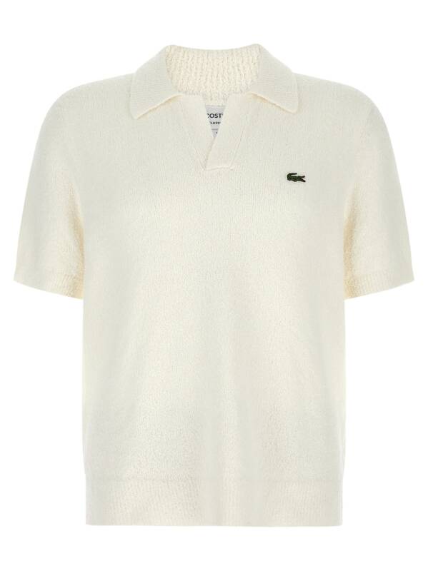 Lacoste Bouclé Knitted Polo Shirt