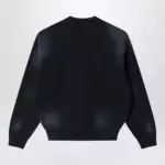 Acne Studios Fleece logo sweatshirt black