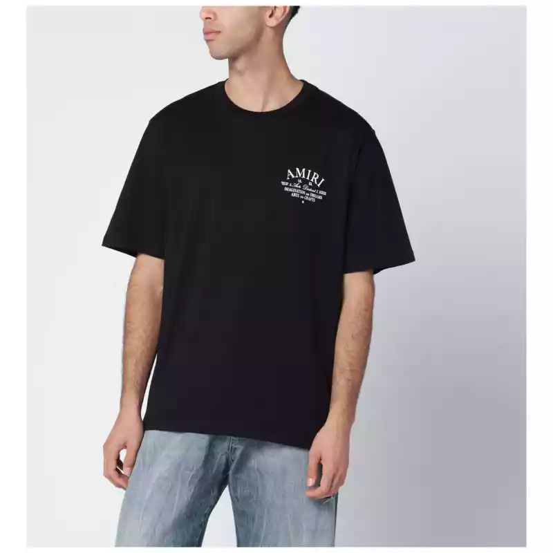AMIRI Black cotton T-shirt with logo print
