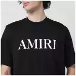 AMIRI Black cotton T-shirt with logo