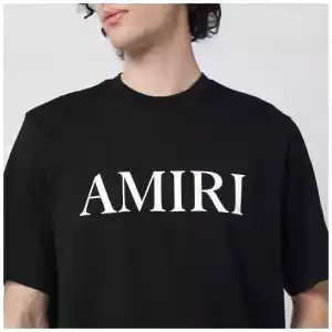 AMIRI Black cotton T-shirt with logo
