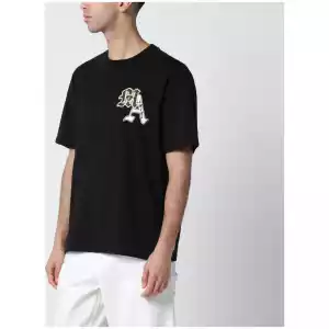 AMIRI Black Varsity Patch Cotton T-Shirt