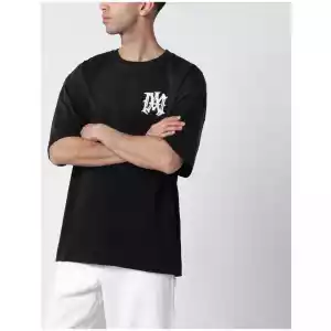 AMIRI Black Hollywood Cotton T-Shirt