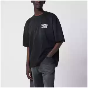 Black T-Shirt With Chateau Amiri Logo