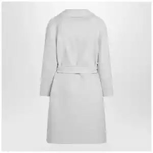 S Max Mara Ivory short double wool coat