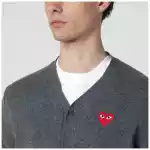 Comme des Garçons Shirt Grey wool cardigan