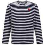 Comme Des Garçons Play Logo Patch Stripes T-shirt