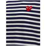 Comme Des Garçons Play Logo Patch Stripes T-shirt