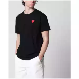 Comme des Garçons Shirt Black cotton T-shirt