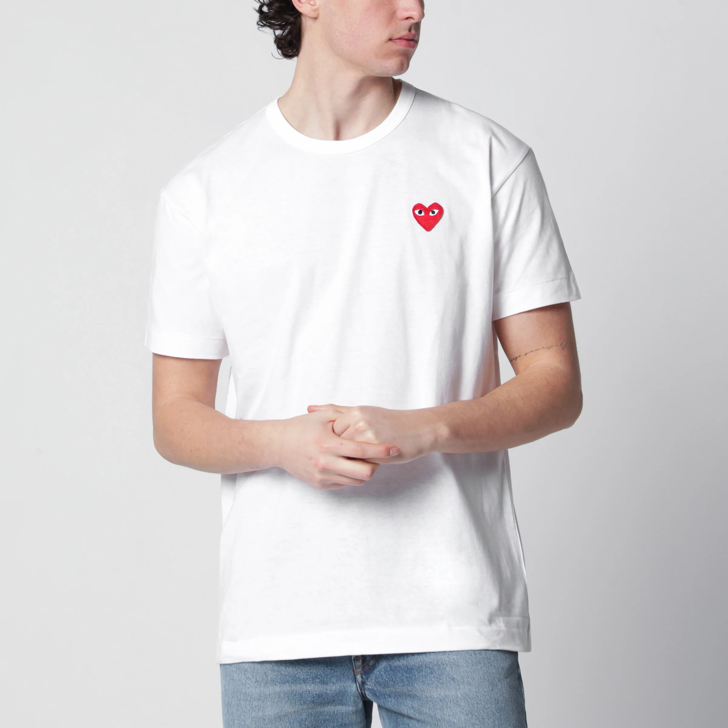 Comme des Garçons Shirt White cotton T-shirt