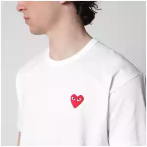 Comme des Garçons Shirt White cotton T-shirt