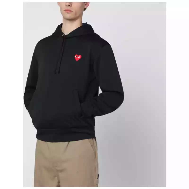 Comme des Garçons Shirt Black hooded sweatshirt