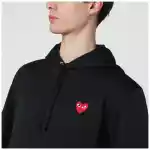 Comme des Garçons Shirt Black hooded sweatshirt