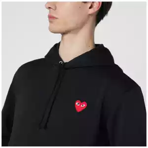 Comme des Garçons Shirt Black hooded sweatshirt
