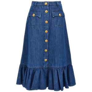Valentino Garavani Denim Skirt