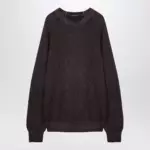Tagliatore Brown virgin wool pullover