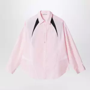 Acne Studios Embroidered logo button-up shirt Baby pink