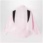 Acne Studios Embroidered logo button-up shirt Baby pink
