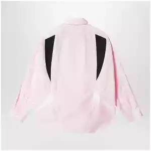 Acne Studios Embroidered logo button-up shirt Baby pink