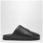 Givenchy Label flat mules in black nappa leather