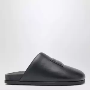 Givenchy Label flat mules in black nappa leather