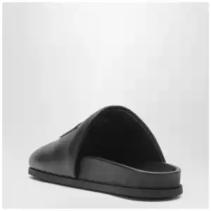 Givenchy Label flat mules in black nappa leather