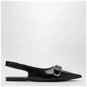 Givenchy Voyou black leather slingback