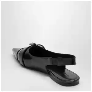 Givenchy Voyou black leather slingback