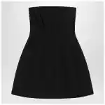Max Mara Pianoforte Black bustier dress in sablé