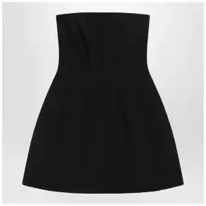 Max Mara Pianoforte Black bustier dress in sablé
