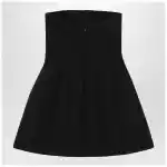 Max Mara Pianoforte Black bustier dress in sablé
