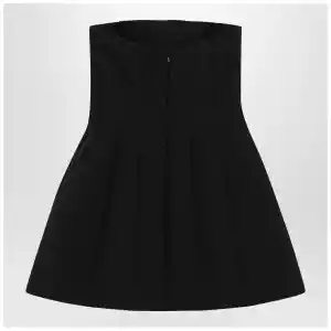 Max Mara Pianoforte Black bustier dress in sablé