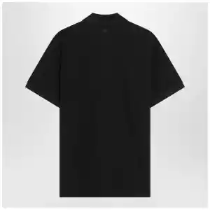 Ami Paris Ami De Coeur black polo shirt