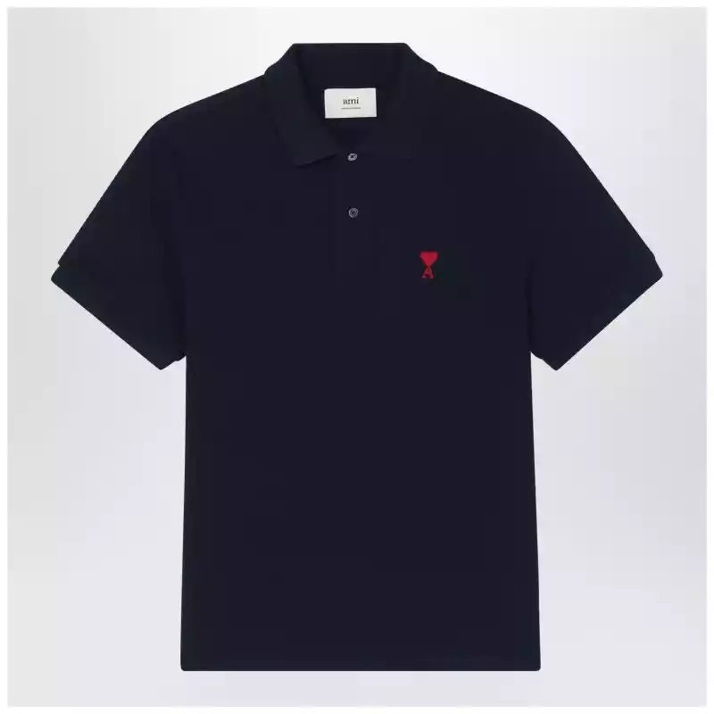 Ami Paris Polo Ami De Coeur midnight blue