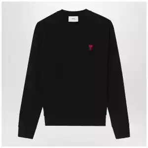 Ami Paris Black Ami De Coeur sweatshirt