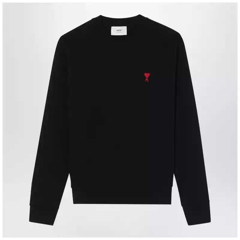 Ami Paris Black Ami De Coeur sweatshirt